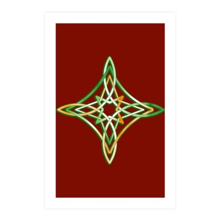 Minimalist Irish Star Celtic Knot by GulfGal