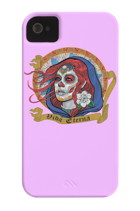 Red Catrina (Day of the Dead) by Ayota