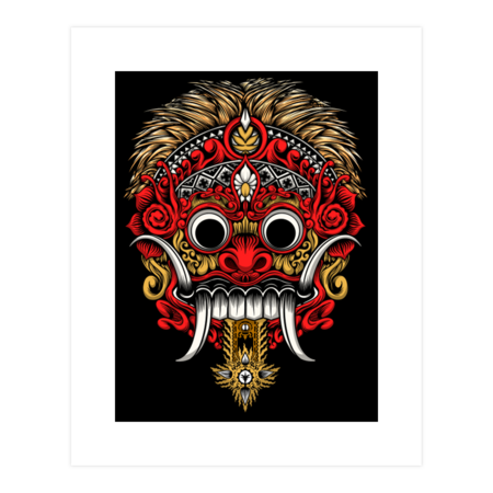 Barong Mask- Red by Kentooth