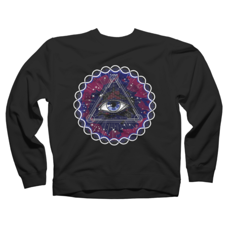 Sacred Geometry Shirt- Psychedelic Illuminati Eye
