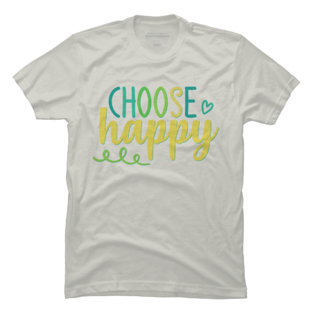 Choose happy colorful pastel art positive and motivational words by BoogieCreates