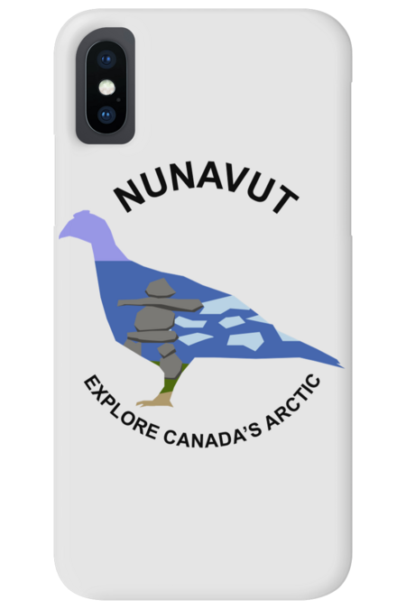 Nunavut Provincial Animal and Symbol by NathanRempelDigitalDesign