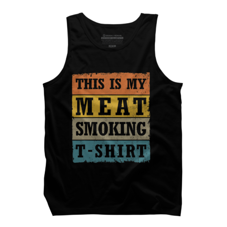 This Is My Meat Smoking T-Shirt Vintage Retro BBQ Grill