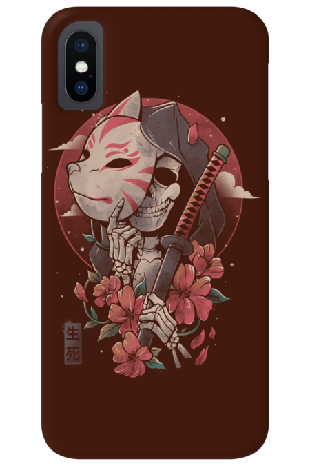Death Messenger - Skull Anime Flowers Gift by EduEly