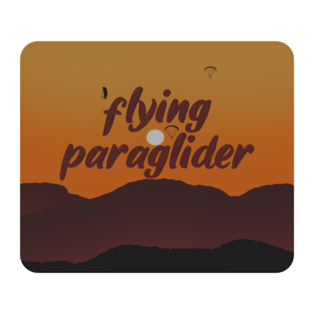 flying paraglider