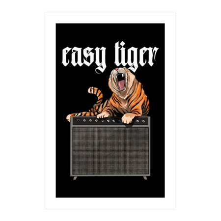 Easy Tiger Bengal Big Cats Music Retro Speaker by SasseeDesigns
