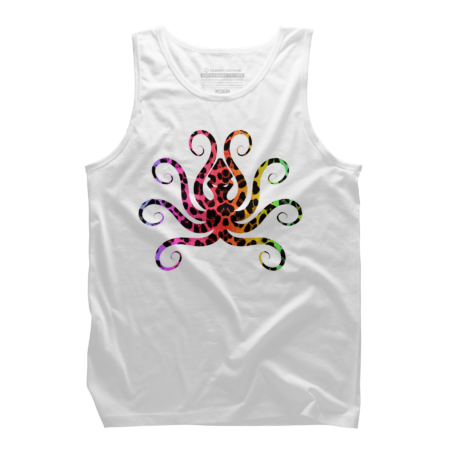 Octopus with leopard spots colorful design