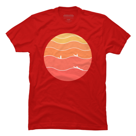 Surfer Sunset waves