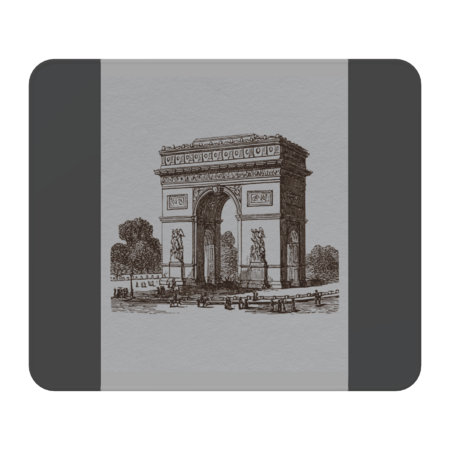 Arc de Triomphe illustration, Paris, France famous landmark