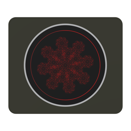 A flower of geometric blood - circular logo