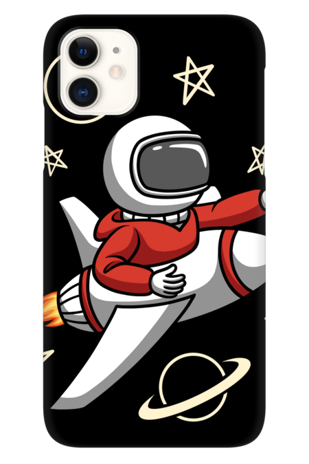 Astronaut Riding a Rocket by oziazka