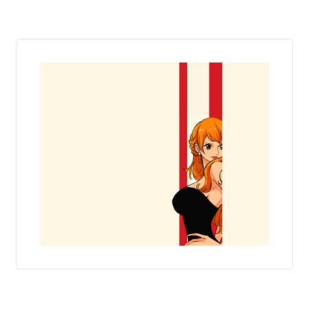 Anime Sexy Nami With Black Dress T-shirt &amp; Accessories