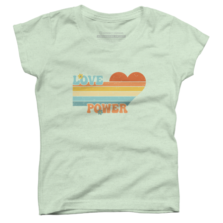 Love Power - Retro 60's 70's Love Heart by InspiredImages