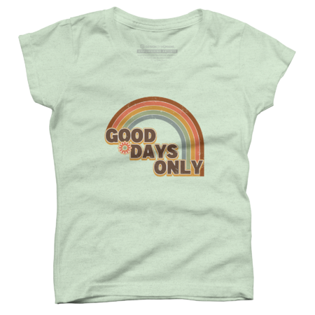 Good Days Only - Retro Vintage Rainbow by InspiredImages