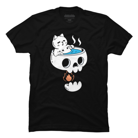Cat and Skull (Bathing) by rarpoint