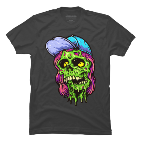 Funky zombie head skull by ArtGraris