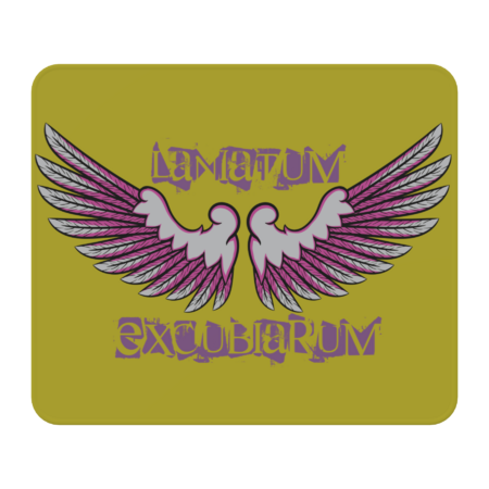 A Sentinel wings vector design on lavender text by Esthereradesigns
