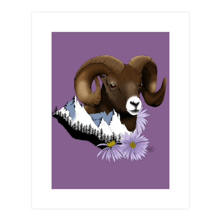 Bighorn sheep by tigressdragon