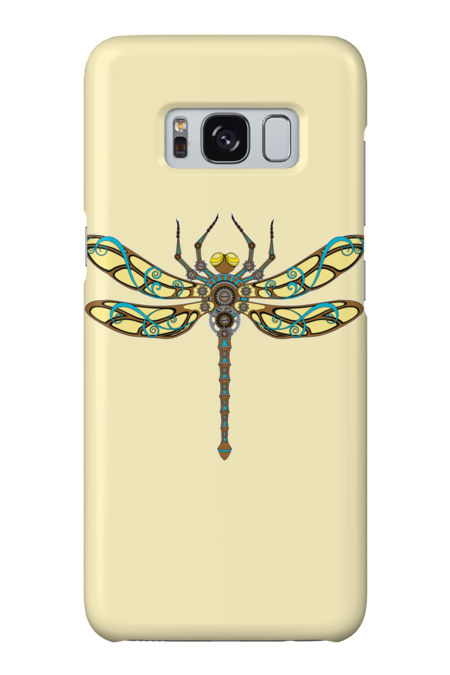 Copper Mech Dragonfly Illustration by DesignsbyDarrin