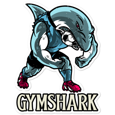 Funny Muscled Gym Shark