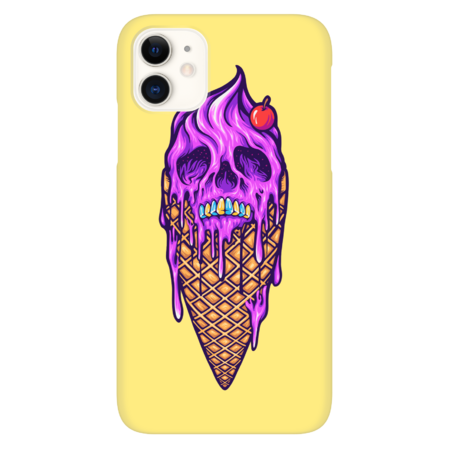 Ice cream gelato skull apparel design by ArtGraris