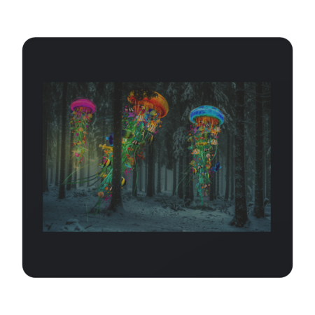 New Winter forest of Electric Jellyfish by DavidLoblaw