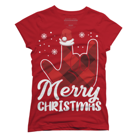 Merry Christmas Sign Language - ASL Santa Classic T-Shirt by hu89