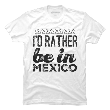 I'd rather be in Mexico Cancun Cute Vacation Holiday trip funny by BoogieCreates