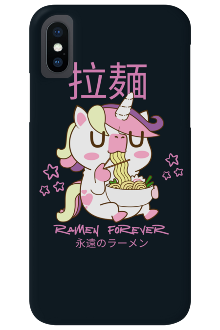 unicorn eating ramen by edsonramos