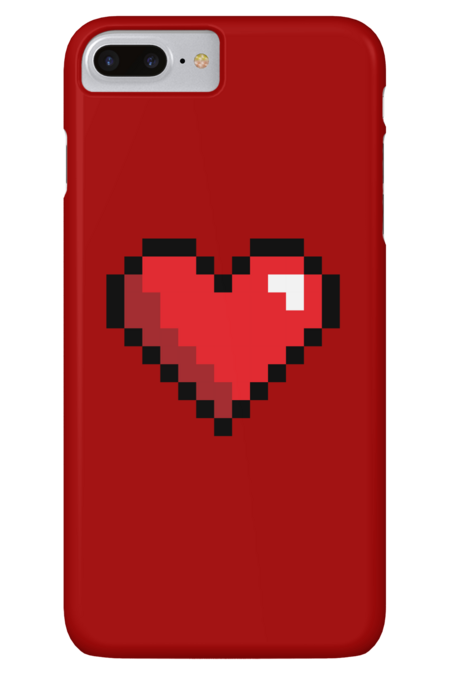 8-Bit Red Heart by runningwithfoxes