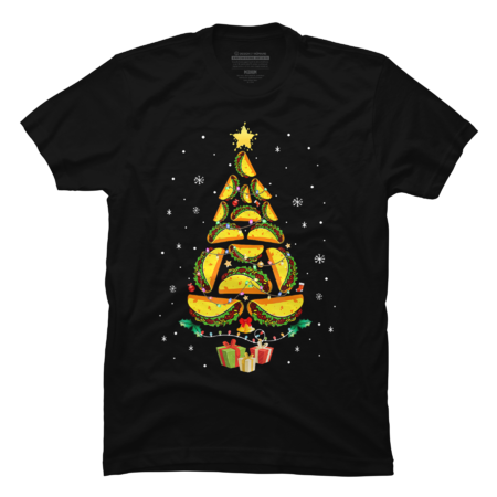 Funny Tacos Christmas Tree  T-Shirt