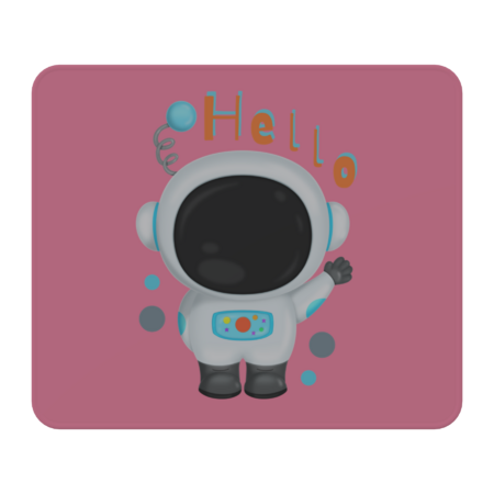 Friendly Astronaut &quot;Hello&quot; by TinnaMarieDesigns