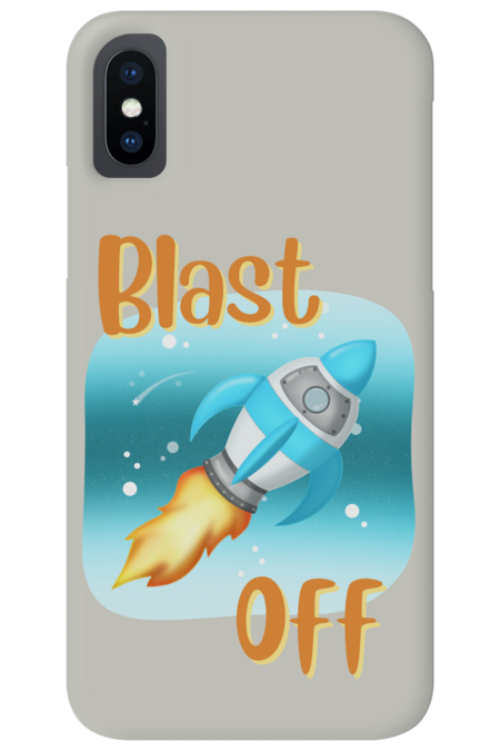 &quot;Blast Off&quot; Rocket by TinnaMarieDesigns