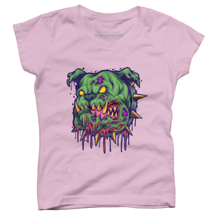 Bulldog zombie head shirt design by ArtGraris