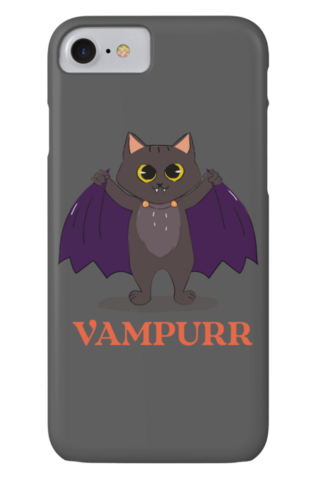 vampurr cute vampire cat by Illustrationalofficial
