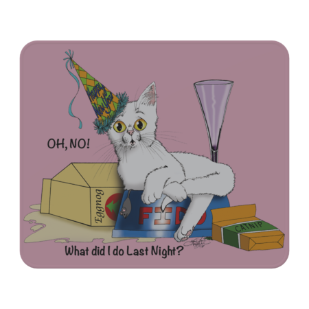 New Years Eve Party Cat by tigressdragon