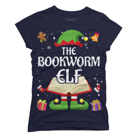 Bookworm Elf Family Matching Group Christmas Reading by Bluesky93