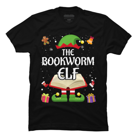 Bookworm Elf Family Matching Group Christmas Reading