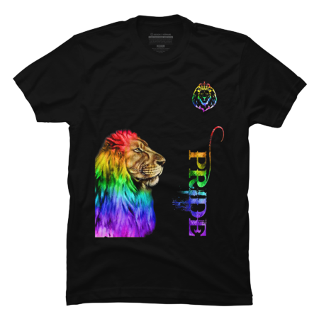 LGBT Color Lion Tee Pride Month Pride Shirt Support LGBT