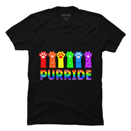 Purride LGBTQ Cat Footprint LGBT Pride