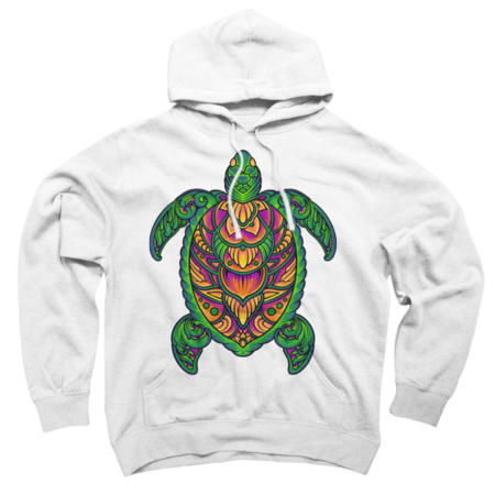 Classic floral turtle apparel design