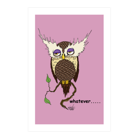 Whatever Owl by tigressdragon