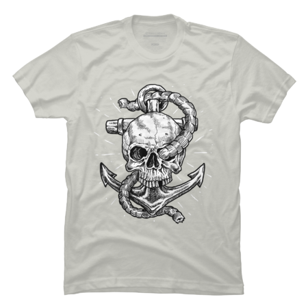 Anchor and Skull  T-Shirt by SunflowerTT