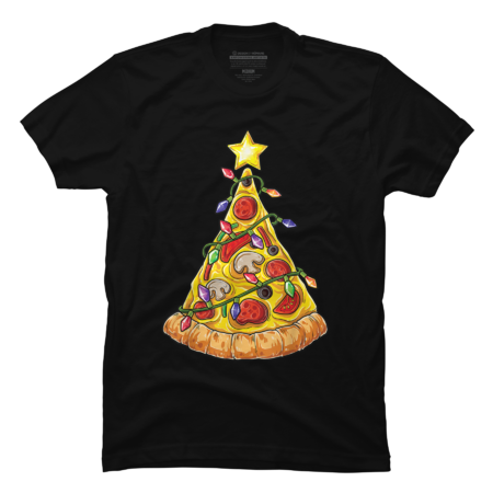Pizza Christmas Tree Lights Xmas by AndresBrennenzz