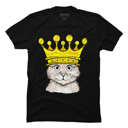 Cool cat with crown birthday child mom cat lover