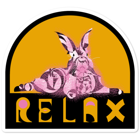 Relax Rabbit - Yellow with semicircular top