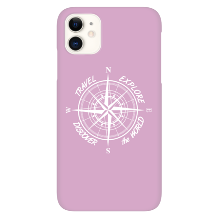 Travel Explore Discover The World Compass (White variant) by gegogneto