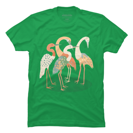 Abstract Crane Birds Shirt by Karoo