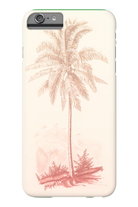 Palm Tree (pink &amp; orange) by apoloprints