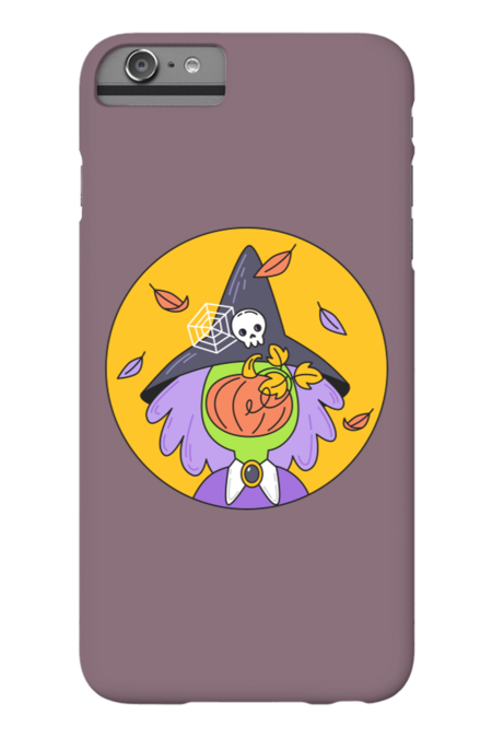 Witch and Pumpkin by IvaSpace